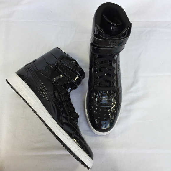 puma benecio high top leather sneaker